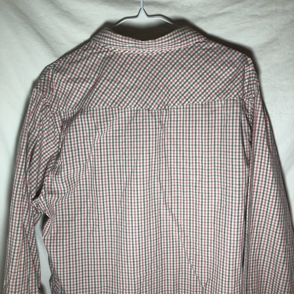 RVCA Red Gray Plaid Long Sleeve XL button up - Picture 5 of 6